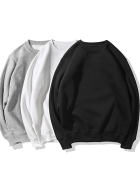 Pureピュア17SS 新疆棉 薄绒 无帽 套头 纯色 卫衣