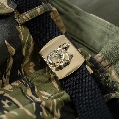 HDK(海觉）信仰之作 焊金改造纯铜狗头腰带 30MM宽度