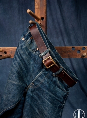 HDK(海觉) 10OZ HORWEEN(38MM)皮带 腰带 贝克汉姆 RRL VSVM