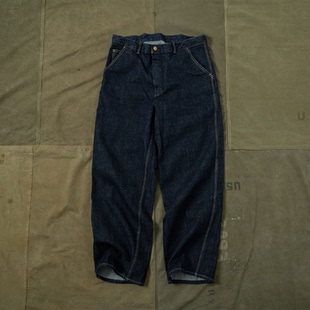 海觉 型脱浆原牛TWC风 140Z 212铁道工人扭股裤 akira INDIGO HDK