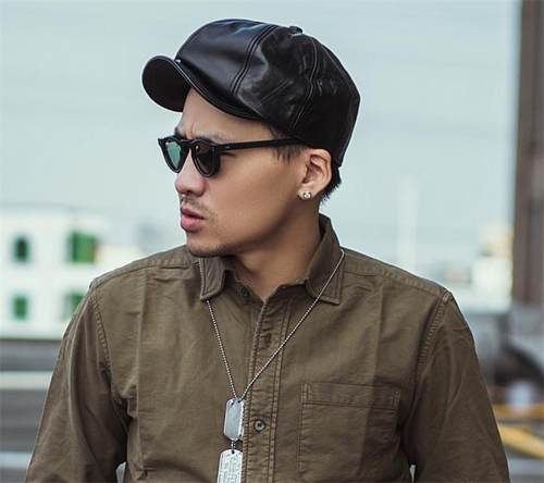 经典马皮帽子皮帽报童帽