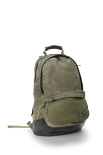 HDK(海觉)  US二战老帆布驮袋拼接HORWEEN 22L机能双肩包旅行电脑