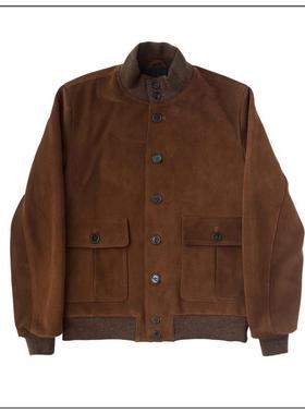 HDK(海觉）CFS REPELLO CALF A-1 翻毛皮牛皮飞行夹克 valstarA1