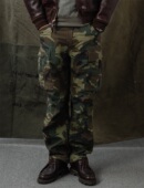 海觉 裤 JAPAN 硫化染satin HDK 虎纹迷彩CARGO工装 BLUE print