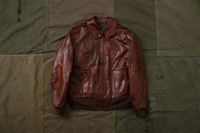 海觉皮衣hDK复古飞行夹克