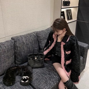 10/12直播间开拍早安樊樊CHAN*L澳洲进口羊卷毛YB6w+秋冬新款