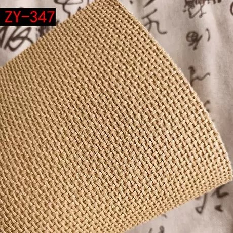 非自粘草编墙纸吊顶装修材料编织新中式东南亚客厅藤编席编背景 - 实物图
