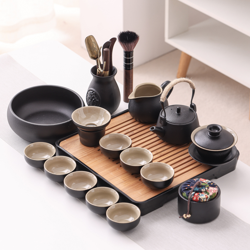 陶瓷小套装办公功夫茶具日式盖碗