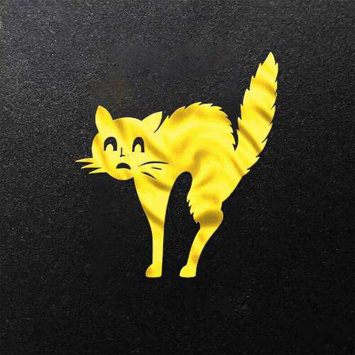 卡通可爱猫咪图案烫金贴贴纸壳装饰电脑笔记本贴手账1