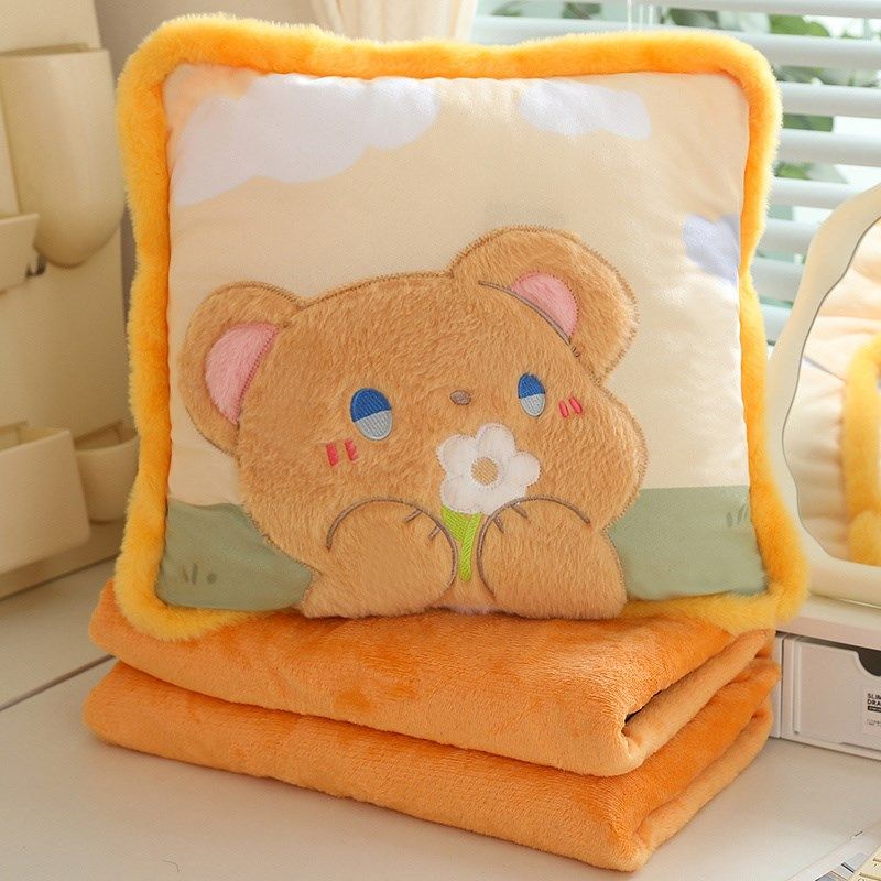 卡通车载毛毯抱枕被子两用办公室学生午睡枕头毯子少女心靠枕可爱,居家布艺,抱枕被,淘宝优惠券,粉丝福利购,淘宝优惠卷