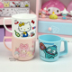 日本三丽鸥Kitty儿童漱口杯宝宝刷牙食品级可爱卡通高颜值小水杯