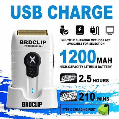 BRDCLIP FA1R 剃须刀跨境新款往复式贴面剃须不伤肤发廊用白器