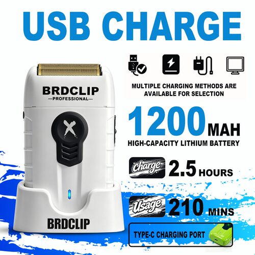 BRDCLIP FA1R 剃须刀跨境新款往复式贴面剃须不伤肤发廊用白器