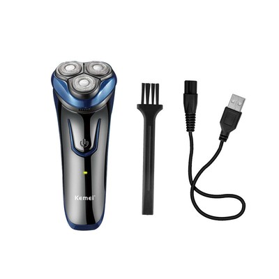 跨境新款科美电动刮胡刀智能长续航不卡须USB快充剃须刀即插即用