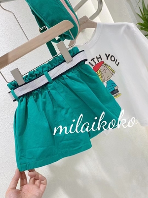 米莱milaikoko正品清货夏季女童休闲韩版高腰洋气百搭小热短裤