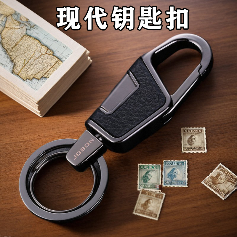 现代伊兰特途胜索纳塔胜达IX35汽车钥匙扣防丢锁匙圈男女士腰挂环
