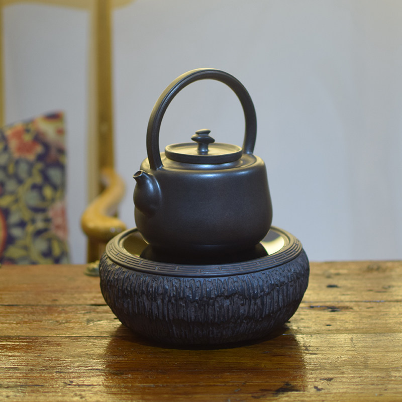 陶龙道 复古典电陶炉茶炉 煮茶器迷无辐射台湾老岩泥个性办公静音