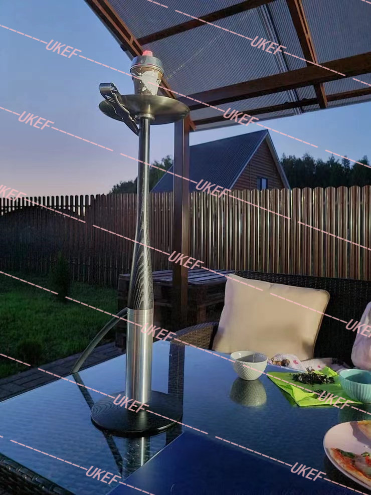 阿拉伯水烟全套 高档木头不锈钢棒球水烟壶union hookah argument