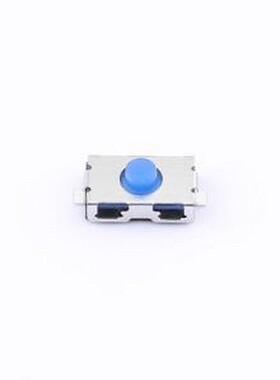 TVBF22-026BU-R 轻触开关 一型常闭/平脚/2.6H/180gf/黑底蓝钮/编