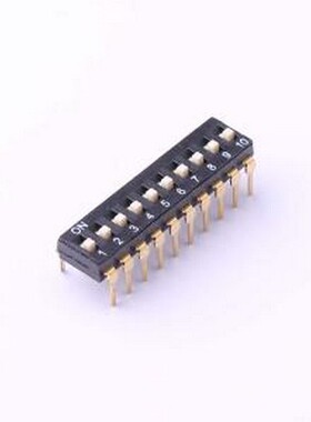 TL-10 拨码开关 拨码开关插件黑色10P-10PIN间距2.54mm立式直插正