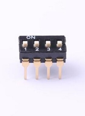 TL-04 拨码开关 拨码开关插件黑色04P-4PIN间距2.54mm立式直插正