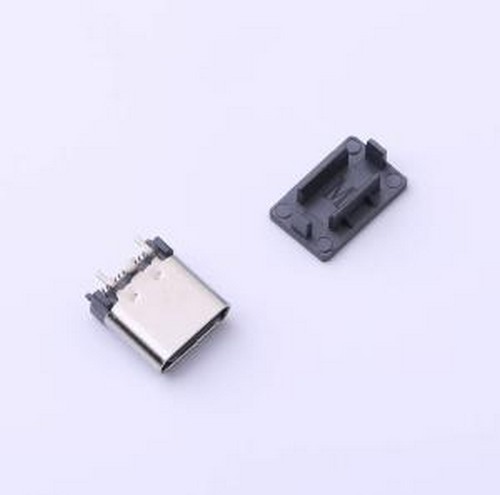 HC-TYPE-C-24P-VS8.8-5A-F1.1-04 USB连接器 Type-C母立贴 SMD