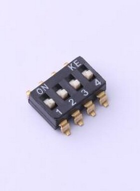 DSIC04LSGET 拨码开关 4位 2.54mm脚距IC型 KE拨码开关 拨动开关