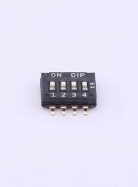 DHN-04-V 拨码开关 4位贴片拨码 SMD-8P,4.5x6.3mm