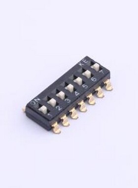 DSIC07LSGET 拨码开关 2.54mm 7位贴片高柄拨码开关 SMD-14P,6x17