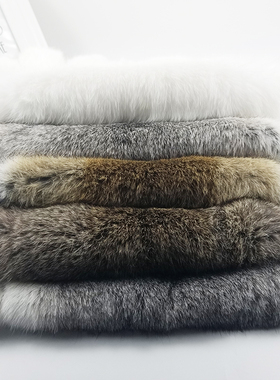 兔毛皮整张本色家兔獭兔毛皮原料护膝坐垫手工制作 DIY饰品老兔皮