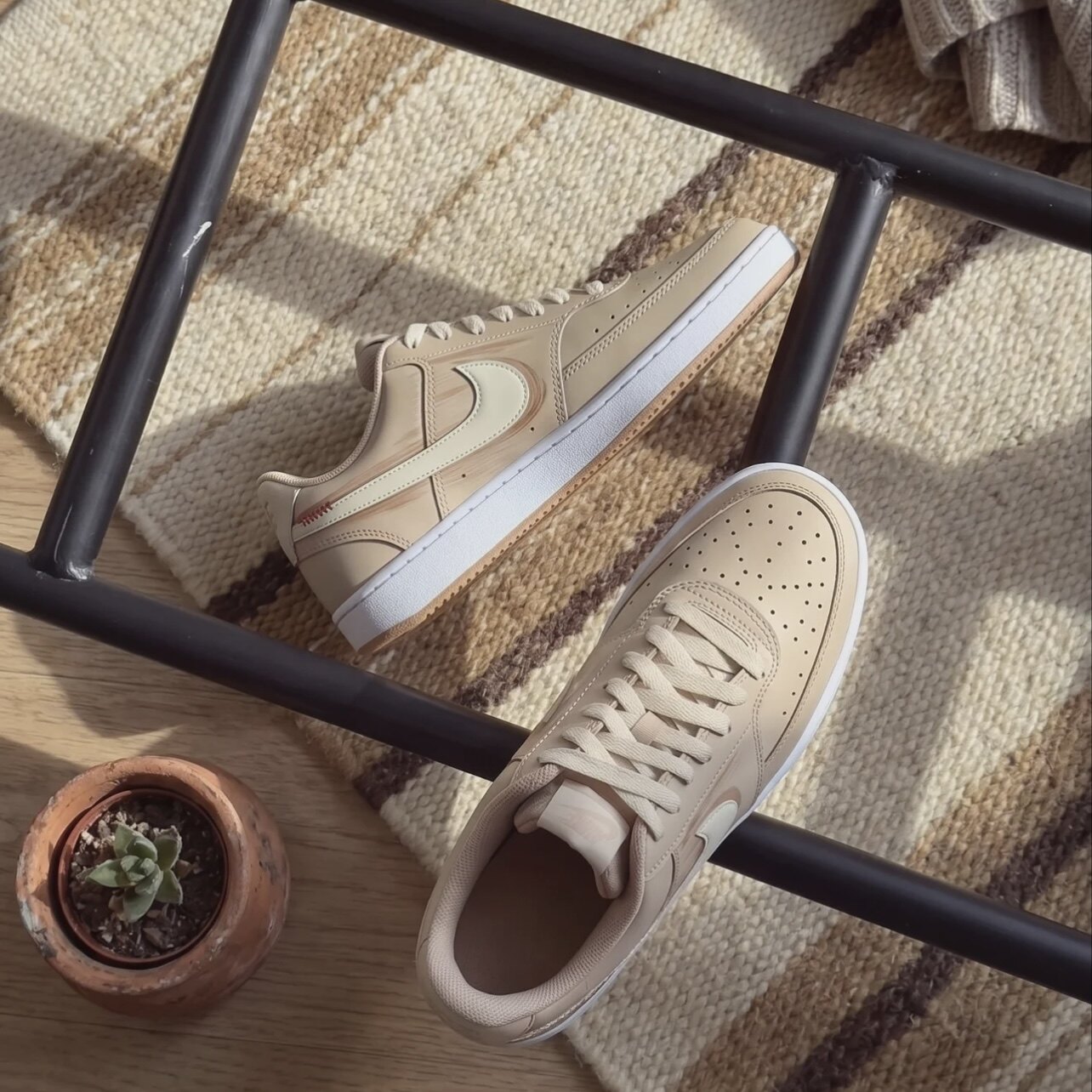 Nike Court Vision Low舒适百搭低帮 板鞋 男款 卡其色HM6193-247