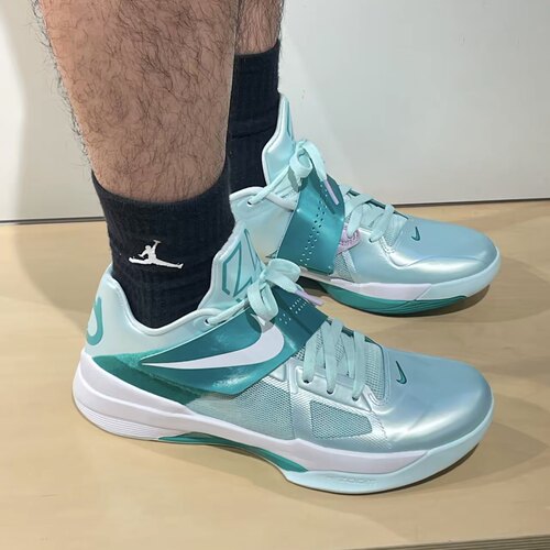Nike KD 4 Easter 舒适百搭低帮 篮球鞋 男女同款 银绿IB3550-300