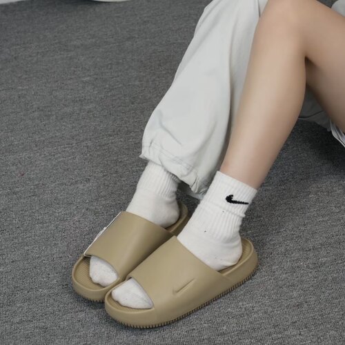 Nike Calm Slide 潮流舒适运动一字拖鞋 男款 米棕色FD4116-201