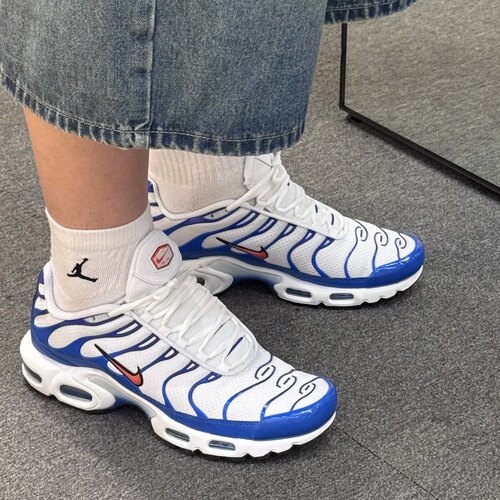 Nike Air Max Plus 低帮 休闲跑步鞋 男女同款 白蓝DM0032-107