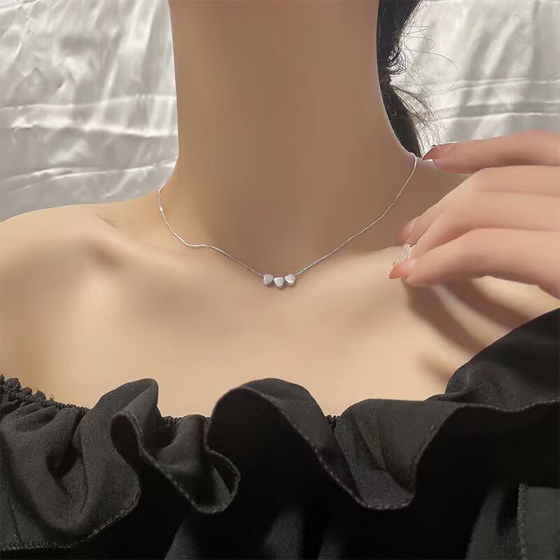 银神925银925银十字链女闪亮