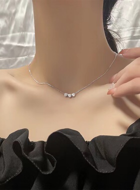 银神925银925银十字链女闪亮