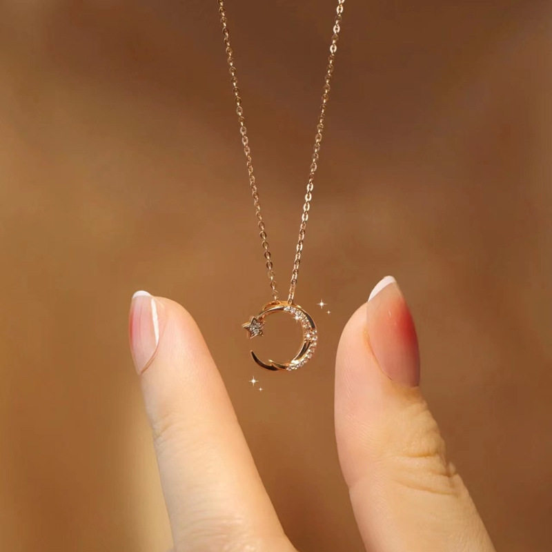 星月守护项链女简约小众轻奢高级