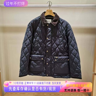 哈吉斯hazzys专柜正品男士绗缝棉服2025冬季新款外套ASSZU0CDU82