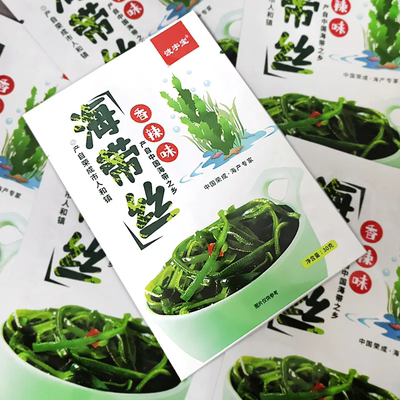 海带丝开袋即食大小包装香辣凉拌咸菜下饭菜零食整箱袋装荣成特产