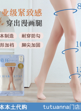日本tutuanna感动压力丝袜超薄美肤瘦腿连裤袜防勾丝肉色光腿神器
