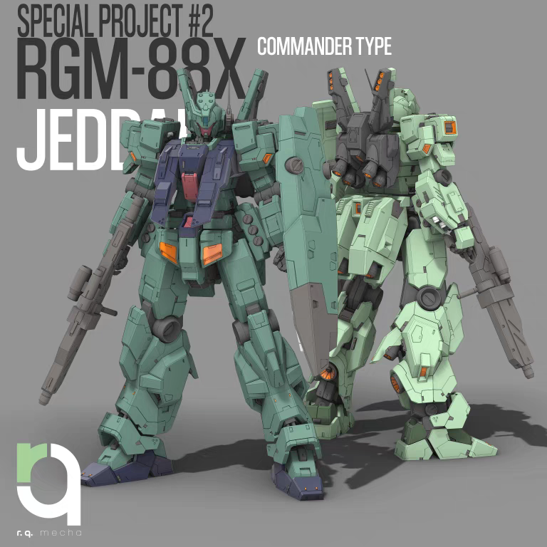 MG 1/100杰达RGM-88 GK打印杰达   3D打印STL数据文件