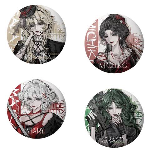 第五人格周边吧唧红夫人雕刻家渔女红蝶杀手系列徽章马口铁谷子