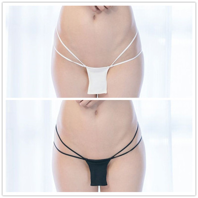 棉or透视雪纺绑带三角裤
