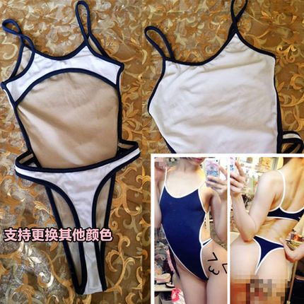 7天发货，下单定做【单层凸点 競泳水着 紧身泳衣少女T裆泳衣】