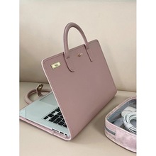 适用macbookpro保护套14寸2025新款苹果笔记本Air13联想华为粉色手提电脑包16