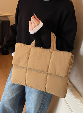 笔记本电脑包14寸手提女高颜值适用2025新款苹果macbookair/pro13.3英寸简约联想华为16内胆