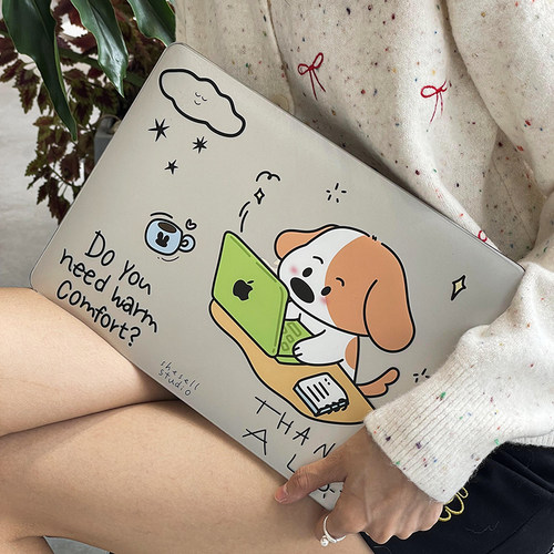 努力工作的小狗macbook保护壳软