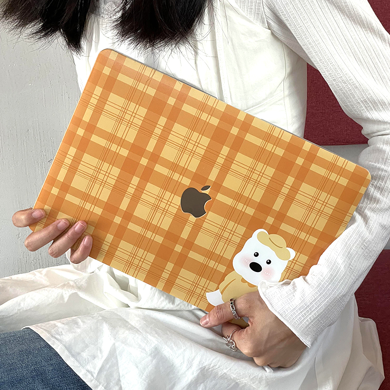 macbook保护壳外壳黄格子AirPro