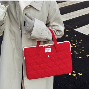 手提电脑包14寸2025新款女高颜值适用苹果MacBook13英寸Air13.3联想华为Pro内胆iPad11平板保护套