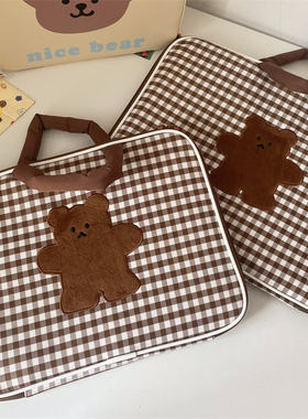 笔记本电脑包14寸手提女士2023新款联想小新pro适用苹果macbookair/pro13英寸通勤防震平板iPad11Pro内胆包